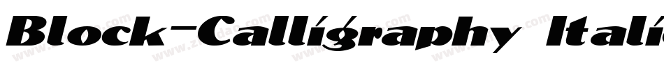 Block-Calligraphy Italic字体转换